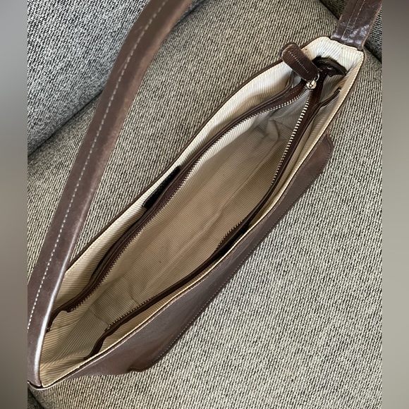 🇬🇧🇯🇵Y2K Margaret Howell Idea Japan Dark Chocolate Leather Minimalist Bag 13 x 6 - Picture 9 of 15